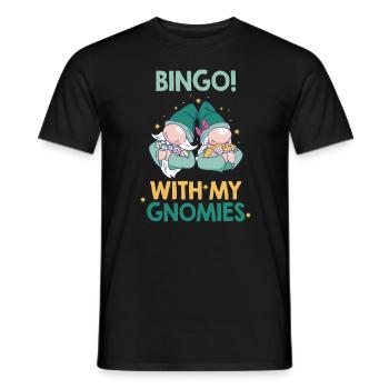 Bingo avec mes gnomies Bingo drôle - T-shirt homme - noir - Devant - AI Model Male 178 light (178cm)