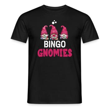 Bingo Gnomies Women Men Funny Bingo - Männer T-Shirt - Schwarz - Vorne - AI Model Male 178 light (178cm)