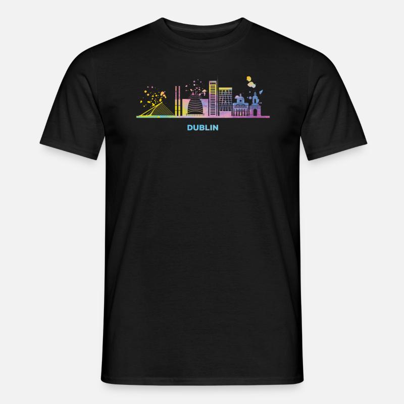 Dublin Skyline Dublin - Männer T-Shirt - Schwarz