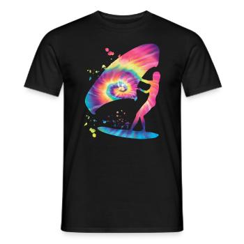 Wing Foil Wingsurfing Woman Foil Wing - T-shirt homme - noir - Devant - AI Model Male 178 light (178cm)