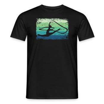 Gymnaste Gymnaste Gymnastique Rythmique Rétro - T-shirt homme - noir - Devant - AI Model Male 178 light (178cm)