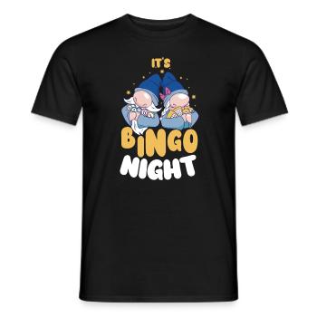 C’est bingo nuit bingo - T-shirt homme - noir - Devant - AI Model Male 178 light (178cm)