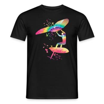 Wing Foil Wingsurfing Man Foil Wing - T-shirt homme - noir - Devant - AI Model Male 178 light (178cm)