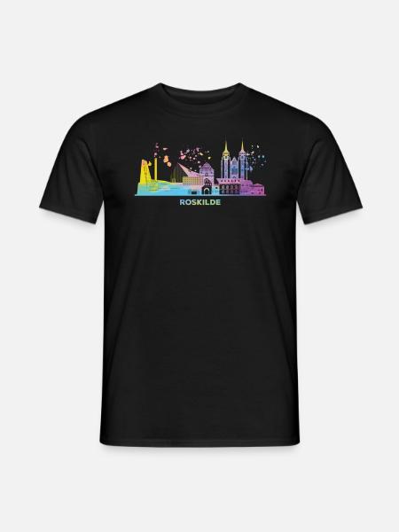 Roskilde Skyline Roskilde - Men's T-Shirt - black