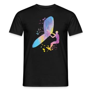 Wing Foil Wingsurfing Woman Foil Wing - T-shirt homme - noir - Devant - AI Model Male 178 light (178cm)