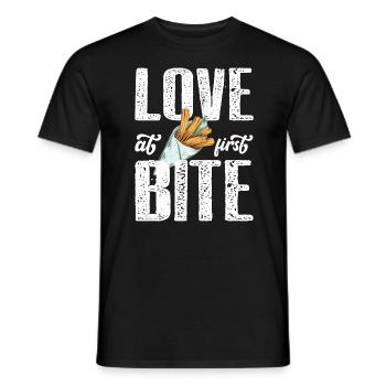 Liebe Auf Den Ersten Biss Mexikanische Churros - Männer T-Shirt - Schwarz - Vorne - AI Model Male 178 light (178cm)