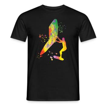 Wing Foil Wingsurfing Man Foil Wing - T-shirt homme - noir - Devant - AI Model Male 178 light (178cm)