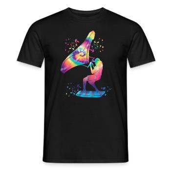 Wing Foil Wingsurfing Man Foil Wing - T-shirt homme - noir - Devant - AI Model Male 178 light (178cm)