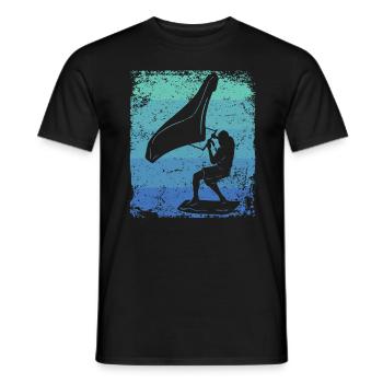 Flügelfolie Wingsurfing Retro-folie Flügel - Männer T-Shirt - Schwarz - Vorne - AI Model Male 178 light (178cm)