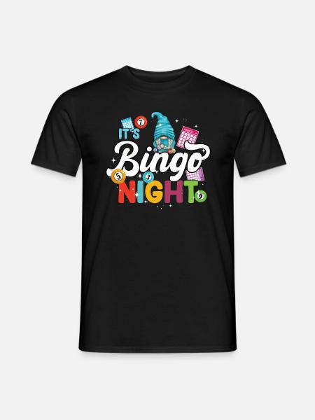 Es Ist Bingo-nacht Bingo - Männer T-Shirt - Schwarz