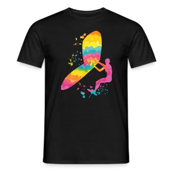 Wing Foil Wingsurfing Woman Foil Wing - T-shirt homme - noir - Devant - AI Model Male 178 light (178cm)