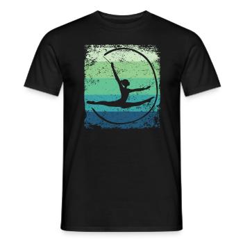 Gymnaste Gymnaste Gymnastique Rythmique Rétro - T-shirt homme - noir - Devant - AI Model Male 178 light (178cm)
