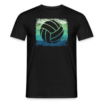 Volleyball Joueur Retro Beach Volleyball - T-shirt homme - noir - Devant - AI Model Male 178 light (178cm)