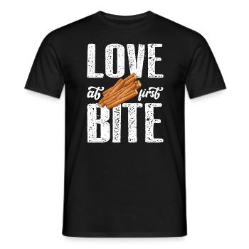 Coup de foudre les churros mexicains - T-shirt homme - noir - Devant - AI Model Male 178 light (178cm)