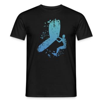 Wing Foil Wingsurfing Woman Foil Wing - T-shirt homme - noir - Devant - AI Model Male 178 light (178cm)