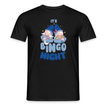 C’est bingo nuit bingo - T-shirt homme - noir - Devant - AI Model Male 178 light (178cm)