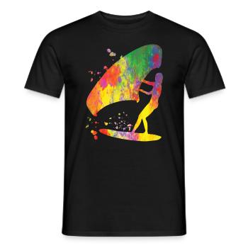 Wing Foil Wingsurfing Woman Foil Wing - T-shirt homme - noir - Devant - AI Model Male 178 light (178cm)
