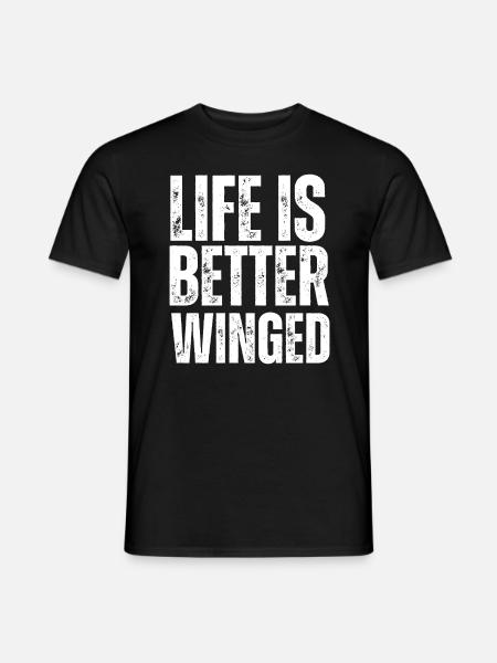 Wing Foil Wingsurfing Foil Wing - Men's T-Shirt - black