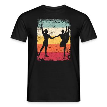 Ballet Dance Couple Ballerine Vintage - T-shirt homme - noir - Devant - AI Model Male 178 light (178cm)