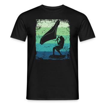 Flügelfolie Wingsurfing Retro-folie Flügel - Männer T-Shirt - Schwarz - Vorne - AI Model Male 178 light (178cm)