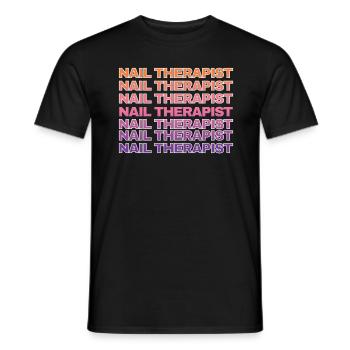 Nageltherapeutin Lustig Nailart Nail Tech - Männer T-Shirt - Schwarz - Vorne - AI Model Male 178 light (178cm)