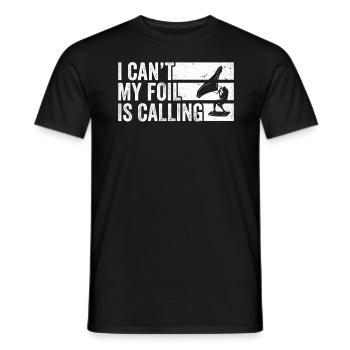 Wing Foil Wingsurfing Foil Wing - Männer T-Shirt - Schwarz - Vorne - AI Model Male 178 light (178cm)