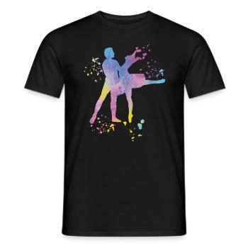 Ballett Tanz Paar Frau Ballerina - Männer T-Shirt - Schwarz - Vorne - AI Model Male 178 light (178cm)