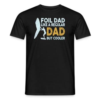 Foil Dad Wing Foil Wingsurfing Foil Wing - Männer T-Shirt - Schwarz - Vorne - AI Model Male 178 light (178cm)
