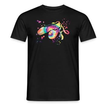 Ballettschuhe Tänzerin Frau Ballerina - Männer T-Shirt - Schwarz - Vorne - AI Model Male 178 light (178cm)
