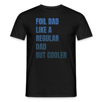 Foil Dad Wing Foil Wingsurfing Foil Wing - Männer T-Shirt - Schwarz - Vorne - AI Model Male 178 light (178cm)