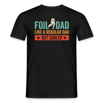 Foil Dad Wing Foil Wingsurfing Foil Wing - Männer T-Shirt - Schwarz - Vorne - AI Model Male 178 light (178cm)