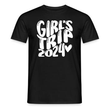 Week-end des filles Voyage Femmes Filles 2024 - T-shirt homme - noir - Devant - AI Model Male 178 light (178cm)