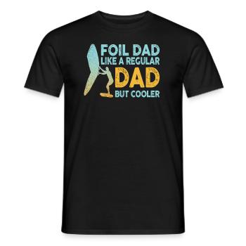 Foil Dad Wing Foil Wingsurfing Foil Wing - Men's T-Shirt - black - Front - AI Model Male 178 light (178cm)