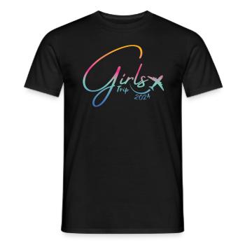 Week-end des filles Voyage Femmes Filles 2024 - T-shirt homme - noir - Devant - AI Model Male 178 light (178cm)