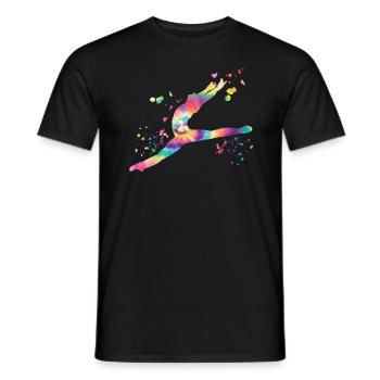 Ballet Danseur Colorsplash Man Ballerino - T-shirt homme - noir - Devant - AI Model Male 178 light (178cm)