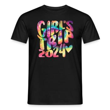 Week-end des filles Voyage Femmes Filles 2024 - T-shirt homme - noir - Devant - AI Model Male 178 light (178cm)