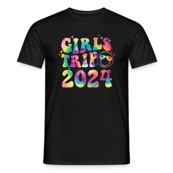 Week-end des filles Voyage Femmes Filles 2024 - T-shirt homme - noir - Devant - AI Model Male 178 light (178cm)