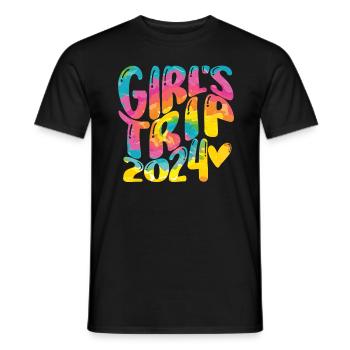 Week-end des filles Voyage Femmes Filles 2024 - T-shirt homme - noir - Devant - AI Model Male 178 light (178cm)