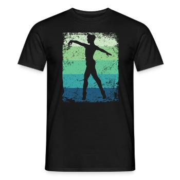 Ballett Tänzer Vintage Mann Ballerino - Männer T-Shirt - Schwarz - Vorne - AI Model Male 178 light (178cm)