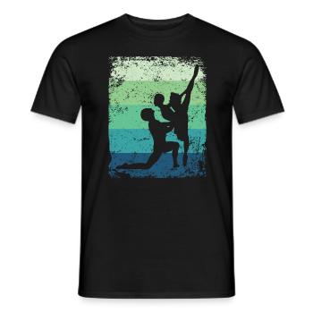 Ballet Dance Couple Ballerine Vintage - T-shirt homme - noir - Devant - AI Model Male 178 light (178cm)