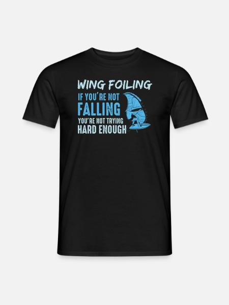 Wings Foil Wingsurfing Foil Wings - Men's T-Shirt - black
