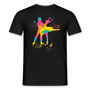 Ballet Danse Couple Femme Ballerine - T-shirt homme - noir - Devant - AI Model Male 178 light (178cm)