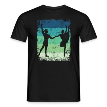 Ballet Dance Couple Ballerine Vintage - T-shirt homme - noir - Devant - AI Model Male 178 light (178cm)