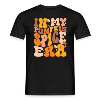 Groovy à l’époque de mes épices à la citrouille - T-shirt homme - noir - Devant - AI Model Male 178 light (178cm)