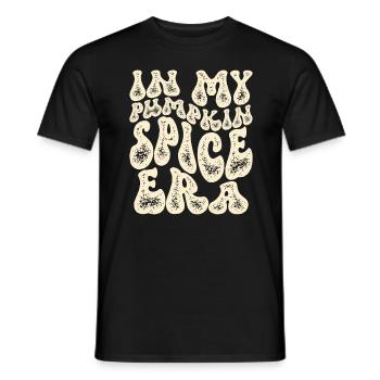 Groovy à l’époque de mes épices à la citrouille - T-shirt homme - noir - Devant - AI Model Male 178 light (178cm)