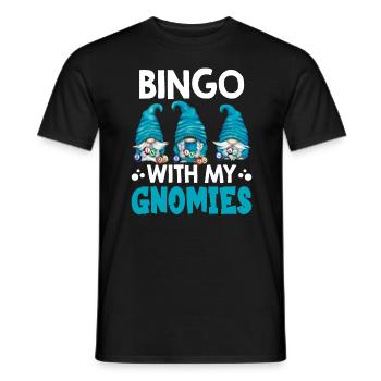 Bingo Mit Meinen Gnomies Lustiges Bingo - Männer T-Shirt - Schwarz - Vorne - AI Model Male 178 light (178cm)