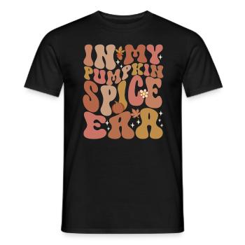 Groovy à l’époque de mes épices à la citrouille - T-shirt homme - noir - Devant - AI Model Male 178 light (178cm)