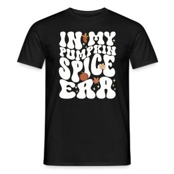 Groovy à l’époque de mes épices à la citrouille - T-shirt homme - noir - Devant - AI Model Male 178 light (178cm)