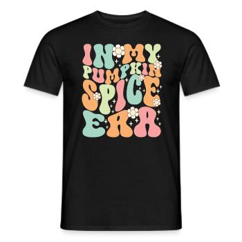 Groovy à l’époque de mes épices à la citrouille - T-shirt homme - noir - Devant - AI Model Male 178 light (178cm)