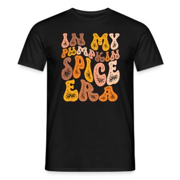 Groovy à l’époque de mes épices à la citrouille - T-shirt homme - noir - Devant - AI Model Male 178 light (178cm)